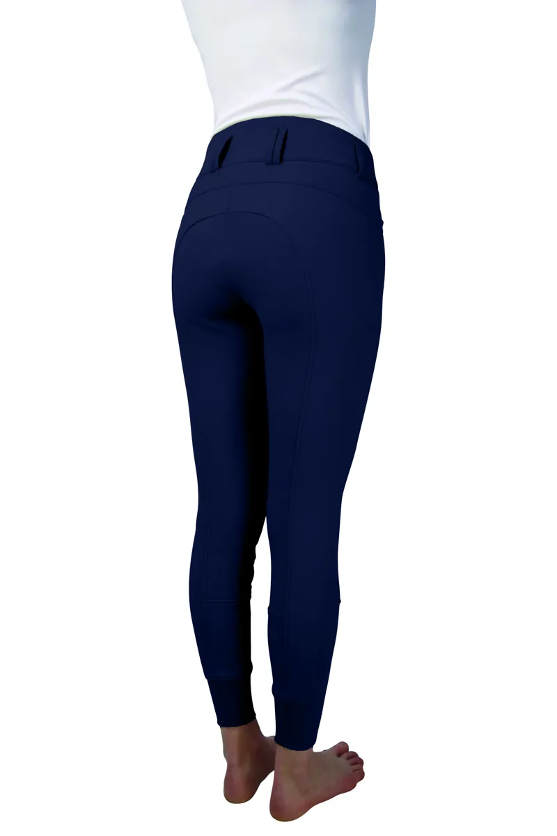 Hy Equestrian Arctic Polar Softshell Breeches - Navy-1